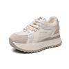 Zapatillas Deportivas de Suela Gruesa para Mujer 2026 Primavera Nuevo Estilo con Aumento Interno de Altura, Zapatos Blancos Casuales Transpirables, Zapatillas de Entrenamiento Alemanas para Estudiantes