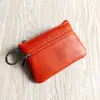 Portatarjetas de Cuero de Primera Capa, Estuche para Llaves de Cuero Genuino, Billetera Nueva, Mini Portatarjetas Portátil, Venta al por Mayor de Fábrica, Resistente al Desgaste