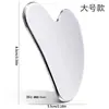 Acero Inoxidable Forma de Corazón Forma de Labio Combinación Dentada Forma de S Cuchillo de Fascia Herramienta de Masaje Facial Raspador Especial para Base