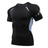Camiseta de Secado Rápido para Hombre Camiseta de Compresión Ropa Interior de Baloncesto Capa Base Manga Corta para Entrenamiento Running Deportes de Verano Ropa de Fitness