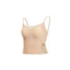 Camisola con Almohadillas en el Pecho para Mujer, Top sin Mangas con Espalda Descubierta de Encaje, Adecuado para Usar en Capas o Solo