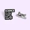 Broche de liga de metal com equação criativa de comércio exterior do AliExpress, broche de lapela de personalidade com equação, distintivo de broche de esmalte