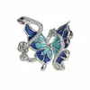 Anillo Abierto de Esmalte con Gota de Aceite, Copo de Nieve, Mariposa, Serpiente, Diseño de Nicho, Elegante, de Hada, Versátil, Apilable, Lujo Accesible para Mujeres