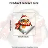 Acuarela Rico Petirrojo Navideño Hilo Bufanda Roja Calentadores de Orejas Patrón Pegatina de Pared Decoración de Pared para Sala de Estar Pegatina