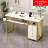 Mesas de manicura de moda en oferta: conjuntos de mesa y silla asequibles para manicura y extensión de pestañas, estilo japonés, lujo ligero, mesas de manicura dobles