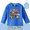 Ropa de Otoño para Niños de Cars Rayo McQueen Camiseta de Algodón Puro de Manga Larga Niños Niñas Bebé Cuello Redondo Top Ropa de Otoño
