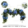 Enredaderas de Eucalipto Artificiales Verdes, Enredaderas Largas de Rosas, Plantas con Flores Falsas para Paisajismo y Decoración del Hogar, Envío Transfronterizo