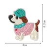 Nuevo Parche Bordado Accesorios para Ropa Parche de Decoración para Diario DIY Parche de Tela de Perro de Dibujos Animados Original