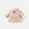Ropa de Algodón para Niñas Otoño Invierno 2026 Nuevo Estilo Chaqueta Acolchada Infantil Abrigo de Algodón Ropa Exterior Engrosada con Terciopelo para Bebé Niña