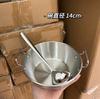 Tazón de Fideos Instantáneos Acero Inoxidable 304 Doble Asa Tazón para Condimentos Tazón para Ensalada Tazón para Cocinar Tazón para Arroz Tazón de Arroz para Estudiante de Dormitorio
