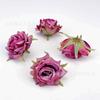 Flor de Rosa Rizada Francesa de 6 cm Decoración de Celebración de Boda DIY Accesorios Decorativos para Pared de Flores Flor para la Cabeza Accesorios para Ramillete