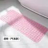 Alfombrilla antideslizante para baño, alfombrilla de ventosa de PVC para bañera de baño, masaje de pies, diseño hueco para drenaje, previene caídas