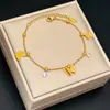 Pulsera Meichen Estilo Europeo Americano Color Dorado 18K Resistente al Desgaste para Mujer Sencilla Versátil Personalidad Moda Lujo Ligero Joyería Transfronteriza