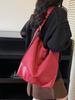 Bolso Retro Casual de Gran Capacidad Bolso Cruzado para Mujer Otoño e Invierno Versátil Simple para Viajes Diarios Bolso de Hombro Tipo Cubo Comercio Exterior Transfronterizo