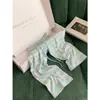 Calça de Pijama Listrada com Cordão Estilo Coreano para Mulheres, Verão, Cintura Alta Elástica, Solta, Macia, Respirável, Adequada para Caminhar ao Ar Livre ou Relaxar em Casa