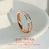 Anillo de Lujo de Gama Alta Totalmente Diamantado para Mujer, Anillos de Pareja con Diseño de Nicho Estilo Ins, Anillo Sencillo Minimalista, Anillo para el Dedo Índice