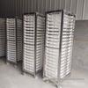 Comercial wolfberry secagem rack carro alga carro secagem carrinho de congelamento aquático rack carro vapor pão vaporizado