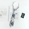 Estilo Japonés jk Corbata Mujer Talla Única Perezoso Preppy Estilo Camisa Uniforme Accesorios Uniforme Estudiante Cuadros Pareja Masculina Mismo Estilo