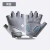 Guantes de Medio Dedo para Hombre, Seda de Hielo Transpirable, Antideslizantes, Resistentes al Desgaste, Silicona Líquida, Guantes Deportivos para Ciclismo al Aire Libre, Fitness para Mujer, Transfronterizos