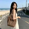 Bolso de Hombro Tejido Hueco de Verano para Mujer 2025 Nuevo Estilo Bolso de Punto con Flor de Hilo Gran Capacidad Bolso Tote