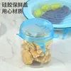 Processamento de Silicone Conservação Fresca Tampa Conjunto de Seis Peças Elástica Multifuncional Frutas e Vegetais Alimentos Película Plástica Tampa de Pote Selada