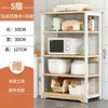 Estante de almacenamiento para cocina, de varios niveles, para uso doméstico, un organizador versátil para ollas, sartenes, platos y accesorios de horno de microondas