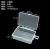 Caja Rectangular de Plástico PP para Guardar Cuentas Cuadradas, Joyería, Equipo de Pesca, Accesorios de Ferretería, Productos Pequeños y Pines
