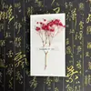 Flores Secas Gipsófila Frescas y Sencillas Regalo de Cumpleaños para Empleado Tarjeta de Felicitación para el Día del Maestro Tarjeta de Regalo de Bendición para el Festival de Medio Otoño