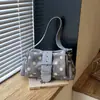 Bolsa de Lona Grande com Bolinhas para Outono para Mulheres 2026 Novo Modelo Bolsa Transversal Diária Bolsa Fashion para o Trabalho