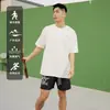 Shorts Casuais de Verão Novos, Versáteis, Esportivos, Estilo Coreano High Street, Tendência, com Estampa de Anjo Rezando, para Homens e Mulheres