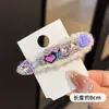 Presilha de Cabelo Colorida Dopamina Estilo Coreano Coração de Strass Lã de Cordeiro Outono e Inverno Presilha de Franja de Alta Qualidade Presilha BB Grampo Acessório de Cabelo