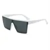 Nuevas Gafas de Sol de Moda de Una Pieza de Montura Grande Gafas de Sol de Gama Alta para Mujer Transfronterizas Europeas y Americanas Gafas de Sol con Protección Solar y Protección UV