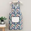 Avental Fashion para Uso na Cozinha, Resistente a Manchas, Estilo Novo, Resistente ao Desgaste, Estilo Coreano, Avental à Prova de Óleo, Roupa de Trabalho, Catering