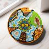 Pegatina magnética giratoria de madera para refrigerador, diseño de Guochao Wenchuang, ideal para viajes a Harbin, regalo creativo de ciudad, pegatina magnética para el hogar.