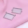 Bases de Colgante Rectangulares y Redondas de Acero Inoxidable Cortadas a Medida Dos en Uno de la Fábrica Original para Joyería DIY