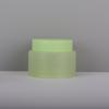 Frasco de creme de boca larga PP 30ml 50ml 100ml tampa de grão de madeira parede dupla espessa frasco de creme fosco frasco de creme
