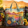 Bolso de Mano con Estampado de Moda Trendy para Mujer Bolso de Hombro Bolso Tote Acolchado Nuevo Producto Transfronterizo 3D Temu Amazon