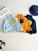 Valle del Viento 2026 Otoño Nuevo Estilo Coreano Moda Chaqueta de Bloques de Color para Niños Versátil para Niños y Niñas Cálida Ropa Interior Superior