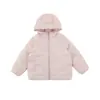 Chaqueta de plumas para niña Wulib, nuevo abrigo ligero de otoño e invierno a prueba de tres (agua, viento, suciedad) con capucha, prenda superior de plumón de pato blanco al 95% para niña pequeña
