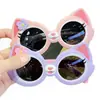 Gafas de Sol Infantiles Lindas de Dibujos Animados con Formas Elegantes para Fotografía Callejera, Protección Solar, Divertido Diseño de Gato, Gafas de Sol Infantiles Unisex al por Mayor