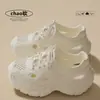 Zuecos de suela gruesa para mujer para uso en exteriores, nuevo modelo de verano, adecuados para actividades en ríos y playas, zapatos estilo papá, sandalias antideslizantes que aumentan la altura para mujer