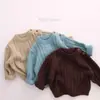 Suéter infantil tiny queen lã lã islandesa tricô grosso cardigã bebê roupas de outono suéter cardigã