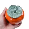 Cerámica Fruta Artificial Caqui Arreglo Floral Maceta Hidropónica Pequeño Contenedor de Regalo de Boda Caqui Caqui Deseoso Maceta de Flores Secas