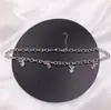 Transfronteiriço venda quente coelho liga strass pingente artístico retro cadeia de aço inoxidável moda personalidade luz colar de luxo