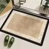 Venda Quente Transfronteiriça Estilo Vintage Francês Lama Diatomácea Tapete de Chão para Banheiro Banheiro Vaso Sanitário Banho Absorvente de Água Secagem Rápida Antiderrapante Tapete para Pés