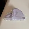 Pinza para el pelo triangular con ribete de encaje estilo coreano, pasador de tela de alta gama para mujer, ideal para recogidos voluminosos, accesorio para el pelo de pinza de tiburón