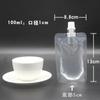 Saco Transparente Descartável para Bebidas e Sucos com Bico Suctor Saco Autoportante para Chá de Leite Leite de Soja Saco para Embalagem de Líquidos de Medicina Chinesa