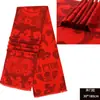 Chal unisex rojo puro logo bordado regalos promocionales para reunión anual bufanda roja grande monocolor venta al por mayor