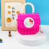 Bolso Bandolera Vanguardia para Hombro Niños Bandolera Bolso de Mano Perla Burbuja Bolso Bandolera de Silicona para Hombro Bolso Gelatina
