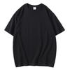 Camiseta de Hombro 200g Estilo Europeo y Americano Holgada Marca Hip Hop Manga Corta Camiseta de Street Dance Color Sólido T Camiseta Oversize para Hombres y Mujeres